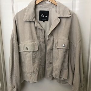 Zara Corduroy Shirt Jacket